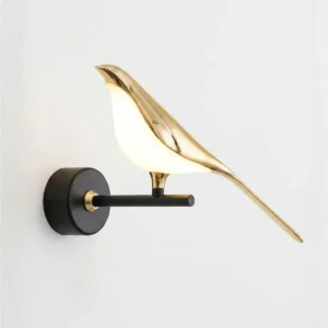 Modern LED Wall Light – Golden Bird Wall Light - Smart living Pakistan
