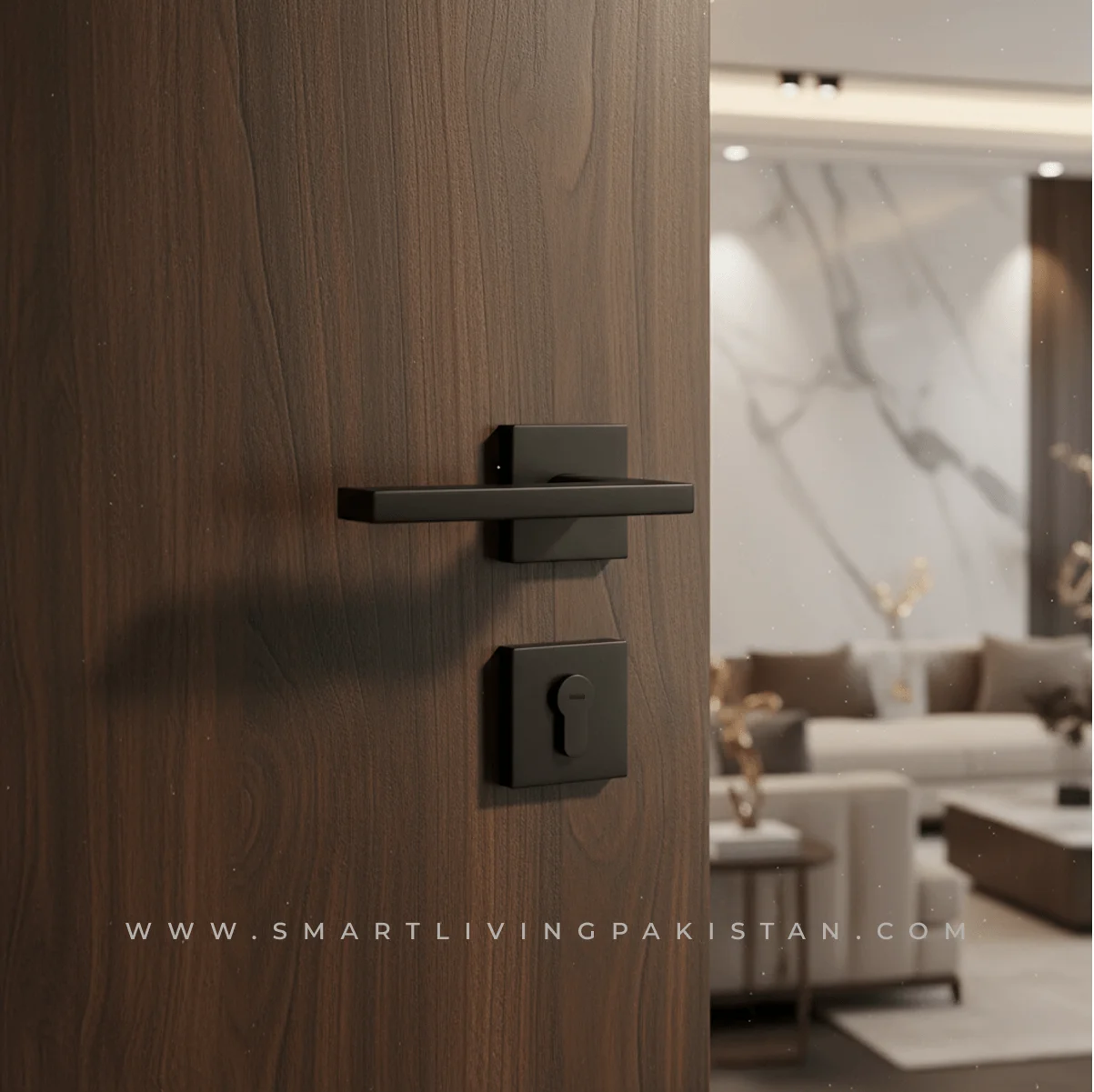 Door handle lock by smart living pakistan www.smartlivingpakistan.com modern door handle lock in pakistan