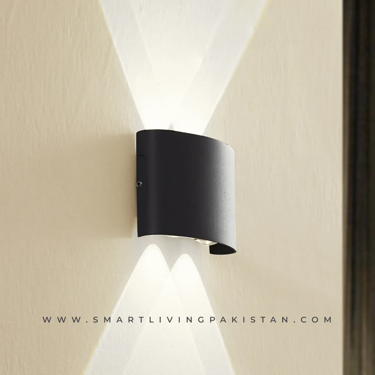 2 Way Black Metal Wall Light – Waterproof Wall Light in Pakistan by Smart Living Pakistan