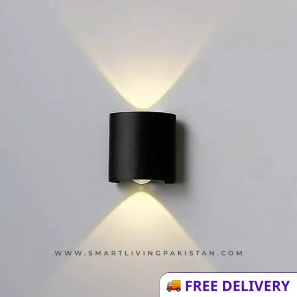 1 Way Wall light - Waterproof LED wall light - Black Metal by smart living pakistan