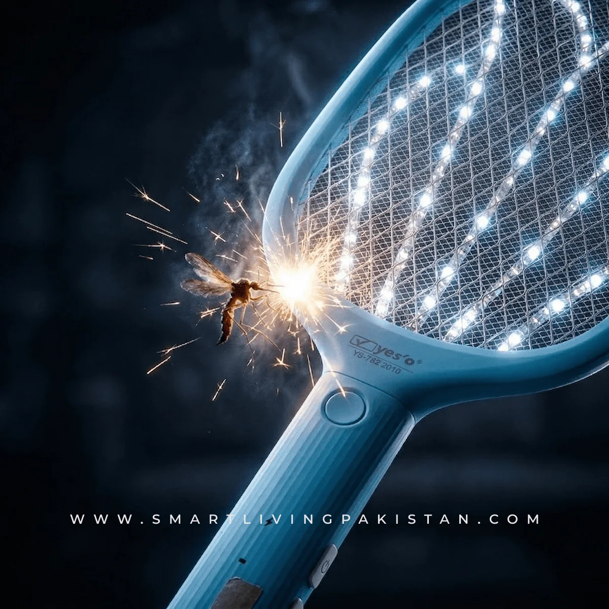 Rechargeable Mosquito Killer Racket in Pakistan | Electric Mosquito Swatter with UV Lamp