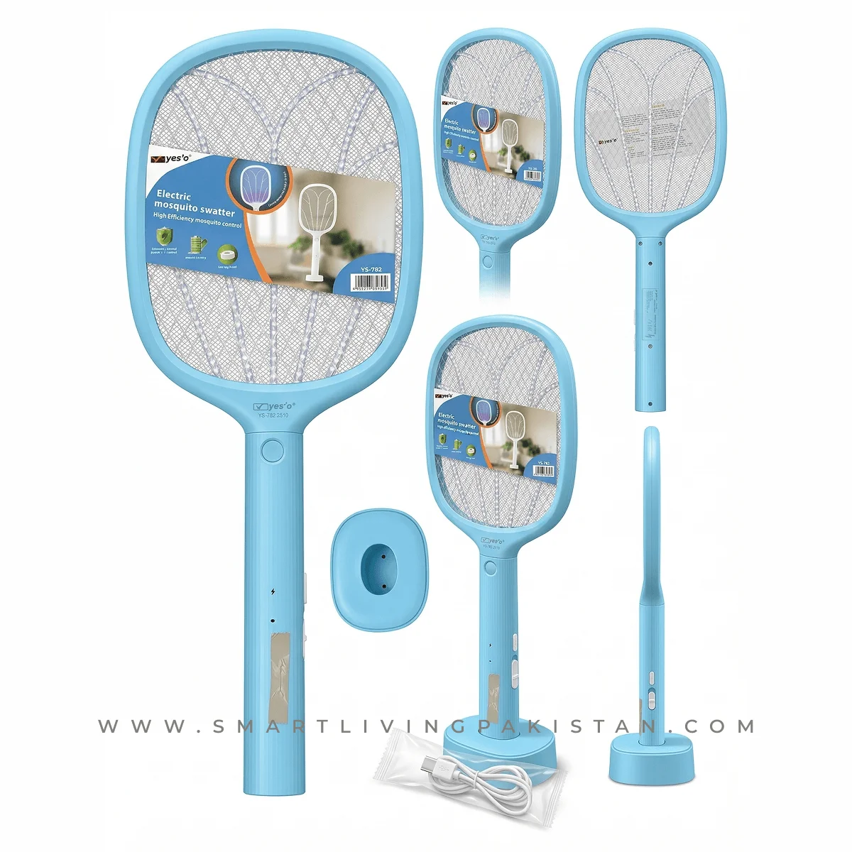 Rechargeable Mosquito Killer Racket in Pakistan | Electric Mosquito Swatter with UV Lamp