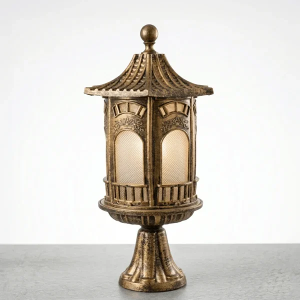 Golden Antique Gate Lamp | Main Gate Light in Pakistan