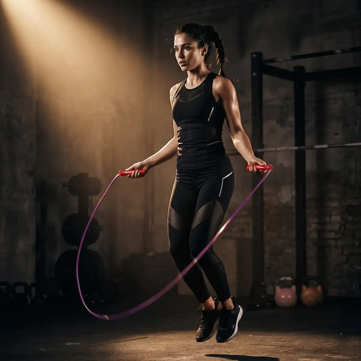 Adjustable Skipping rope for fitness and Height increase - 2.5m / 9ft Wire length