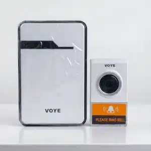 VOYE upgraded version wireless doorbell in Pakistan for office and home retail packaging box.