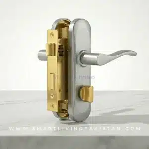 Door Handle Lock โ Silver Door Lock | Premium Mortise Door Lock in Pakistan by Smart Living Pakistan
