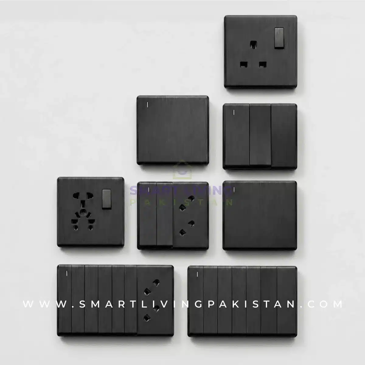 Prime Series Matt Black luxury switch board - China fitting Pakistan