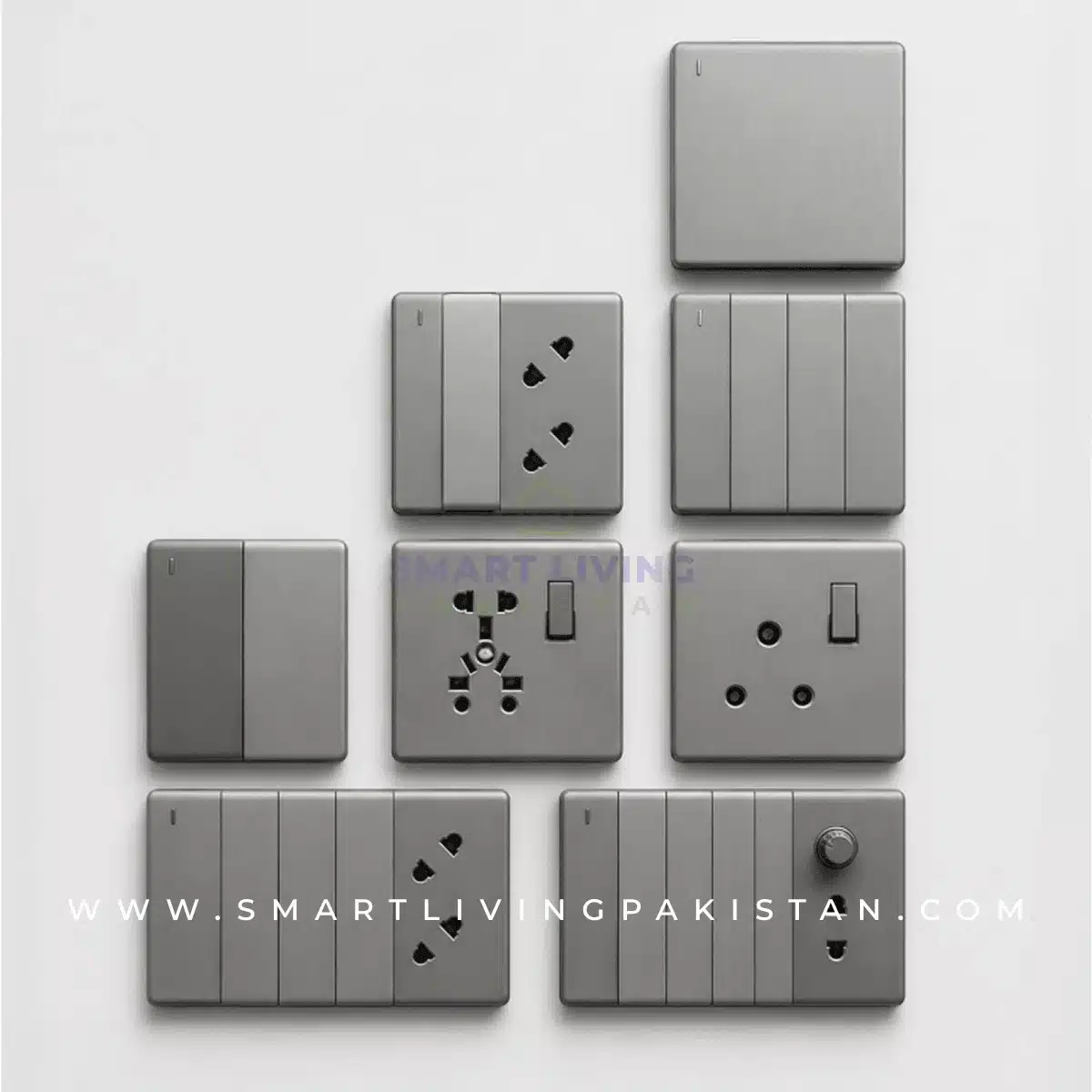 Prime Series Grey luxury switch board - China fitting Pakistan