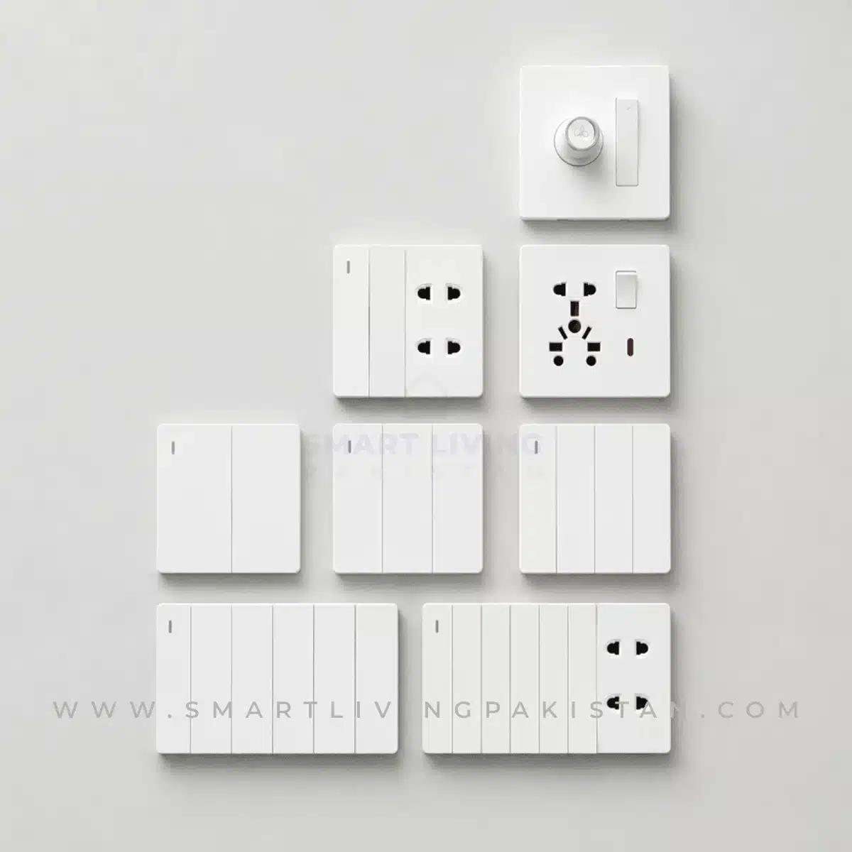 Prime White Slim Switch Boards Price in Pakistan | 12 Year Warranty