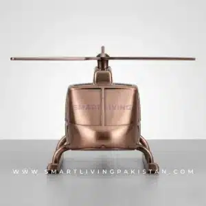 Metal helicopter showpiece Helicopter Decoration Piece in bronze brass finish - home office decor