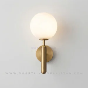 Wall Lamp Light Globe Brass Sconce by Smart Living Light