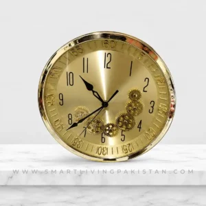 Gold Brass Gear Wall Clock by Smart Living Pakistan