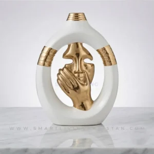 Gold Profile Vase Decoration Piece Muse by Smart Living Pakistan