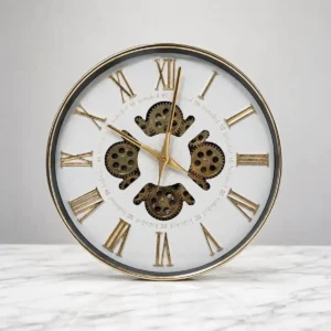 Gold Gear Wall Clock by Smart Living Pakistan