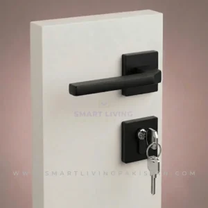 Minimalist Matte Black Mortise Complete Lock Set Bolt by smart living Pakistan