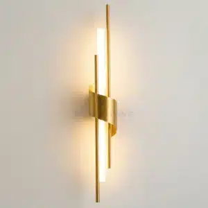 Twisted Brass LED Wall Light Modern Golden Wall Lamp by Smart Living Pakistan
