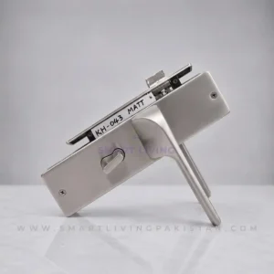 Modern Silver Door handle lock set by smart living pakistan