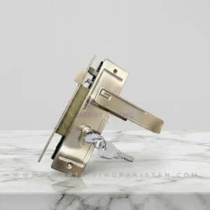 Antique Brass line door lock by smart living pakistan