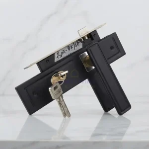 Black outline door lock by smart living pakistan