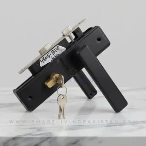Matt Black liner door lock by smart living pakistan