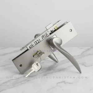 Silver Curve door lock by smart living pakistan