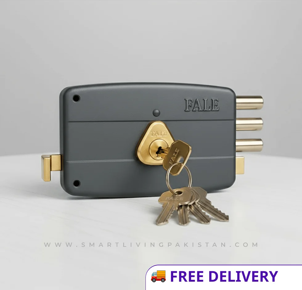 Main Gate lock in Pakistan by Smart Living Pakistan - www.smartlivingpakistan.com