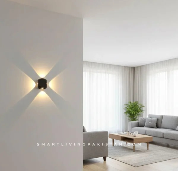4-Way Metal LED Wall Light in Pakistan - Smart living pakistan smartlivingpakistan