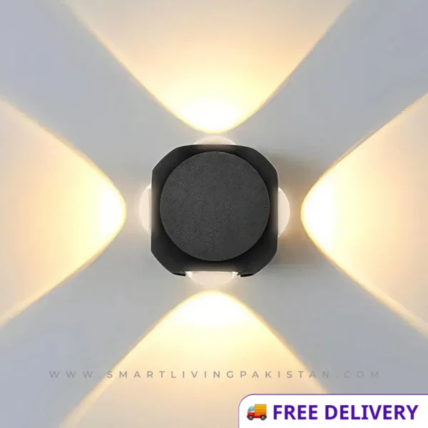 4-Way Metal LED Wall Light in Pakistan - Smart living pakistan smartlivingpakistan