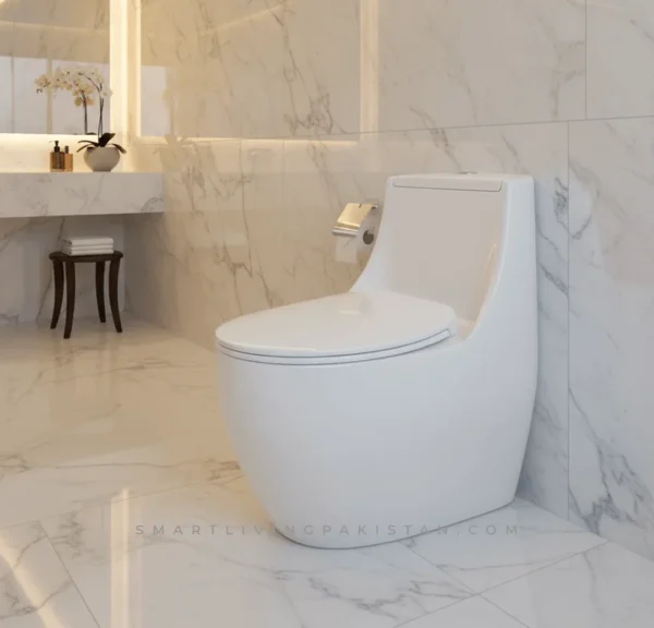 Luxury Dolphin One Piece Commode - High quality material - Smart living pakistan