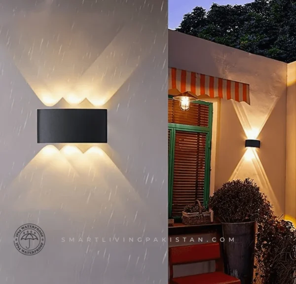 Waterproof 3 Up & Down Wall Light - Indoor & Outdoor - Smart Living Pakistan - smartlivingpakistan.com