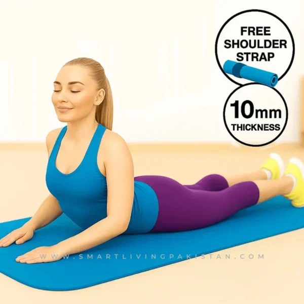 10mm Yoga Mat in Pakistan – Best Gym Yoga Mat - smart living pakistan www.smartlivingpakistan.com