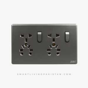 Onyx Grey switch board - China Fitting Switch Boards by Smart living pakistan