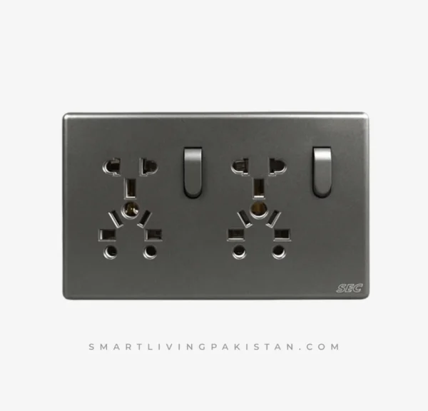 Modern Switch Boards in Pakistan - Antique Gray Series - Smart Living Pakistan - www.smartlivingpakistan.com