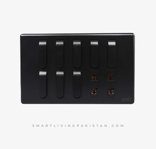 Modern Switch Boards in Pakistan - Antique Gray Series - Smart Living Pakistan - www.smartlivingpakistan.com