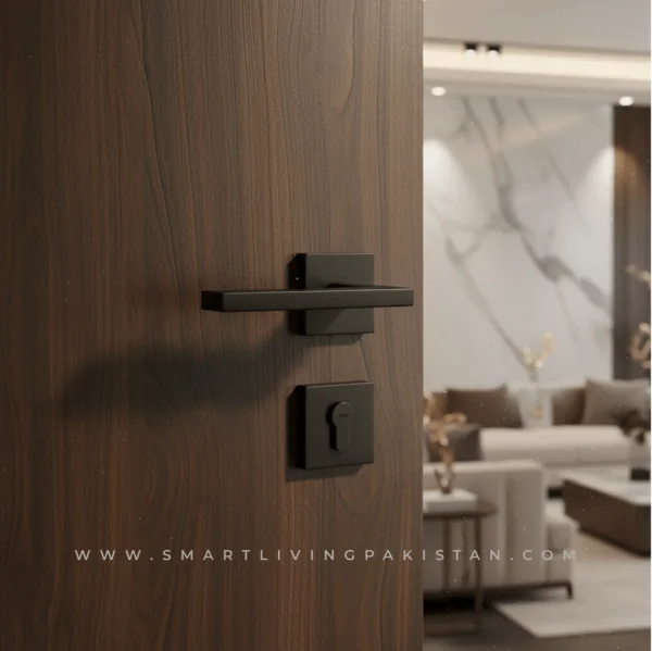 Door handle lock by smart living pakistan www.smartlivingpakistan.com modern door handle lock in pakistan