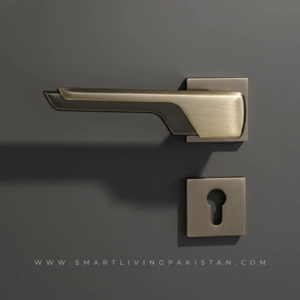 Modern Door Handle Lock - 2 Piece Door Handle Lock by smart living pakistan www.smartlivingpakistan.com