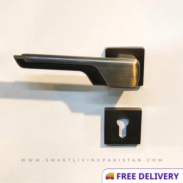 Modern Door Handle Lock - 2 Piece Door Handle Lock by smart living pakistan www.smartlivingpakistan.com