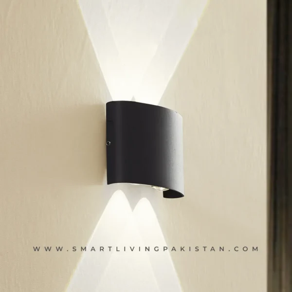2 Way Black Metal Wall Light – Waterproof Wall Light in Pakistan by Smart Living Pakistan