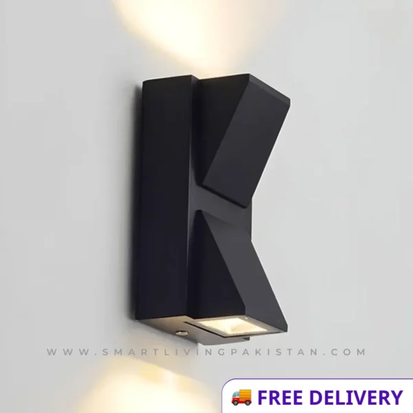 Modern Wall Light by Smart Living Pakistan Aluminum Waterproof LED Wall Sconce Light 10W Indoor Outdoor Wall Light Modern Design Luxury Wall Lamp Black Metal Modern Wall Light Pakistan www.smartlivingpakistan.com