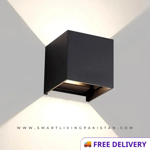 Square Wall light - Black Aluminum Wall Light by Smart Living Pakistan