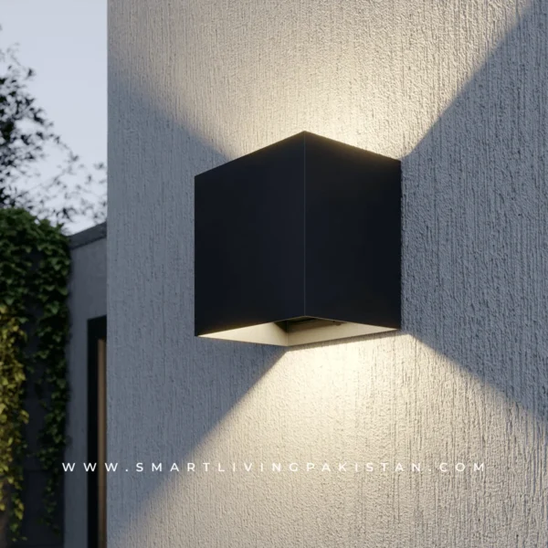 Square Wall light - Black Aluminum Wall Light by Smart Living Pakistan