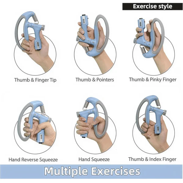 Adjustable Hand Gripper in Pakistan | 5–100KG Hand Grip Strengthener with Counter