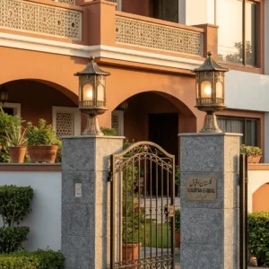 Golden Antique Gate Lamp | Main Gate Light in Pakistan