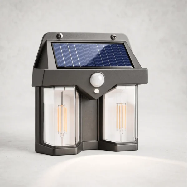 Solar Sensor Wall Light CL-228 Double Tungsten LED for Outdoor Home Security Pakistan