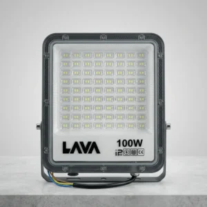 100 Watt Flood Light LAVA Street Light Water Resistant IP66 Outdoor LED Security Light Front View