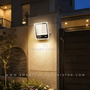 100W LED Flood Light with high build quality for outdoor lighting by Outside View Outdoor lights Smart Living Pakistan