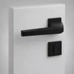 Black Pointed Lever Door Handle Lock by Smart Living Pakistan