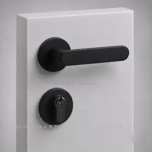 Round Rosette Door Handle Lock by Smart Living Pakistan