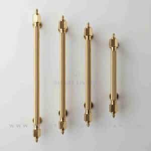 Main Entry Door Handle Fluted Gold and AB Color by Smart Living Pakistan