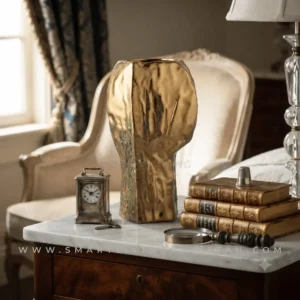 Textured Gold Vase Decoration Piece Aurum by Smart Living Pakistan